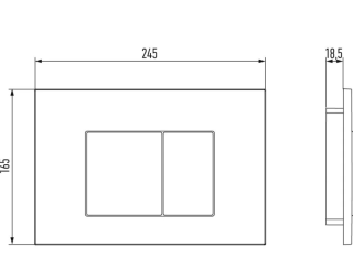 Клавиша смыва Jacob Delafon E38065-00 белый